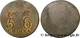 ENGLAND - COIN WEIGHT
Type : Poids monétaire pour la guinée 
Date : n.d. 
Metal : brass 
Diameter : 20  mm
Orientation dies : 12  h.
Weight : 8,19  g....