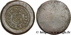 SPAIN
Type : Poids monétaire pour la pièce de 8 Réals - Philippe IV 
Date : (XVIIe-XVIIIe siècles) 
Date : n.d. 
Metal : copper 
Diameter : 31  mm
Wei...