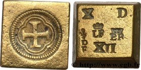 SPAIN
Type : Poids monétaire pour la pièce de 4 Escudos 
Date : (XVIIe-XVIIIe siècles) 
Date : n.d. 
Mint name / Town : Lyon 
Metal : brass 
Diameter ...