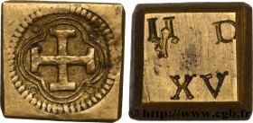 SPAIN
Type : Poids monétaire pour la pièce d’un écu de Charles Quint 
Date : (XVIIe-XVIIIe siècles) 
Date : n.d. 
Metal : brass 
Diameter : 12  mm
Wei...