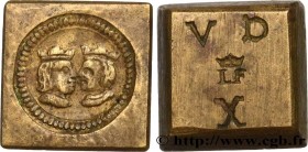 SPAIN
Type : Poids monétaire pour le doucle ducat de Ferdinand et Isabelle 
Date : (XVIIe-XVIIIe siècles) 
Date : n.d. 
Metal : brass 
Diameter : 14  ...