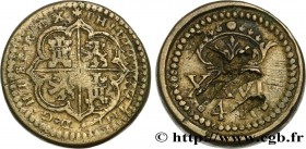 SPAIN (KINGDOM OF) - MONETARY WEIGHT
Type : Poids monétaire pour la 4 Reales 
Date : (XVIIe-XVIIIe siècles) 
Date : n.d. 
Metal : brass 
Diameter : 22...