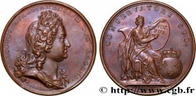 LOUIS XV THE BELOVED
Type : Application du régent aux affaires 
Date : 1716 
Metal : copper 
Diameter : 41  mm
Engraver : Le Blanc Jean 
Weight : 28,3...