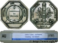 DIRECTOIRE
Type : Médaille AR.41, octogonale en argent du Conseil des Cinq-Cents 
Date : AN V (1797) 
Metal : silver 
Diameter : 41,4  mm
Engraver : N...