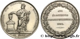 LOUIS-PHILIPPE - LES TROIS GLORIEUSES / THE THREE GLORIOUS DAYS
Type : La dissolution de 1830 
Date : 1830 
Metal : nickel silver 
Diameter : 35  mm
W...