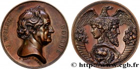 WRITERS - POETS
Type : Médaille, Johann Wolfgang von Goethe 
Date : 1831 
Metal : copper 
Diameter : 40,5  mm
Engraver : Bovy Antoine 
Weight : 36,94 ...