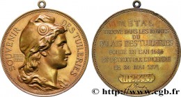III REPUBLIC
Type : Médaille, République des Communes, métal trouvé dans les ruines du Palais des Tuileries 
Date : (1871) 
Metal : bronze 
Diameter :...