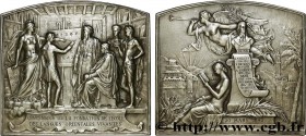 III REPUBLIC
Type : Plaque, Centenaire de la fondation de l’école des Langues Orientales Vivantes 
Date : 1895 
Metal : silver 
Diameter : 60,5  mm
We...