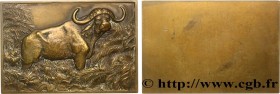 III REPUBLIC
Type : Plaquette animalière - Buffle 
Date : (c.1931) 
Metal : bronze 
Diameter : 51,5  mm
Engraver : Thenot 
Weight : 131,7  g.
Edge : l...
