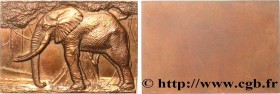 III REPUBLIC
Type : Plaquette animalière - Éléphant 
Date : (c.1931) 
Metal : bronze 
Diameter : 51  mm
Engraver : Thenot 
Weight : 157  g.
Edge : lis...
