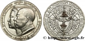 CAMBODIA
Type : Médaille, Couronnement de sa Majesté Norodom Suramarit 
Date : 1956 
Metal : silver 
Millesimal fineness : 950  ‰
Diameter : 26,5  mm
...