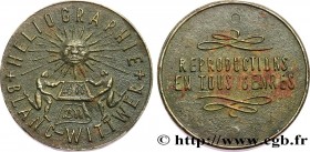 SWITZERLAND
Type : Médaille publicitaire, Heliographie Blanc Wittwer 
Date : n.d. 
Metal : alloy 
Diameter : 65,5  mm
Weight : 217,9  g.
Edge : lisse ...