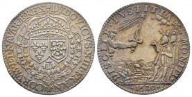 Très rare Jeton, Louis XIII, 1620, AG
Avers : LUDOVICUS. XIII. D. G. FRANCORUM. ET. NAVA. REX. Écu accolé de France et de Navarre sous une couronne, ...