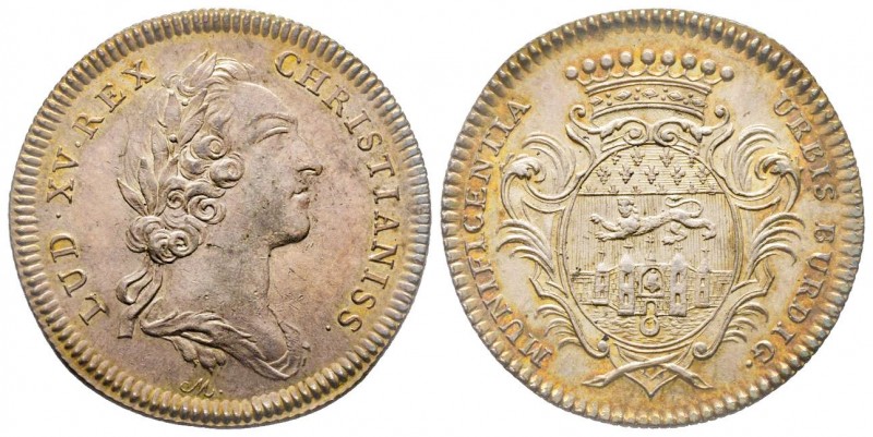 Jeton, Louis XV, Christianiss Munificentia Urbis , AG 9.28 g.
TTB-SUP