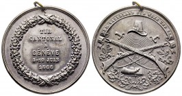 Suisse, Médaille Tir Cantonal 1866, Génève, AE 20.6 g.
Superbe