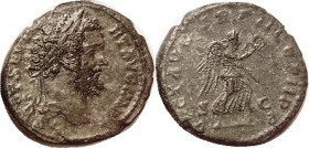 R SEPTIMIUS SEVERUS, As, VICT AVG TRP II COS II PP, Victory adv r; VF, obv a hair off-ctr, rev well centered, lgnds sl crude; deep green patina, a lit...