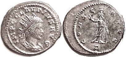 R CLAUDIUS II, Ant, CONSER AVG, Serapis stg l, Gamma below; EF, large flan, obv ...