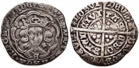 Edward IV, 1st coinage Groat, 1461-70, York mint, E on breast, mm Lis, S2012; F or better, outer lgnd with much crowding & wkness on obv, virtually co...