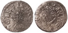 Charles I, Æ Richmond Farthing, mm ermine, as Peck 159 but 5 jewels rev; appears to be a contemporary forgery with somewhat substandard die work, mini...