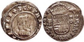 Philip IV, 16 Maravedis, 1664 Granada-N, bust r/ crowned shield, 25 mm; At least F-VF, not much worn but somewhat crudely struck, somewhat off-ctr, go...