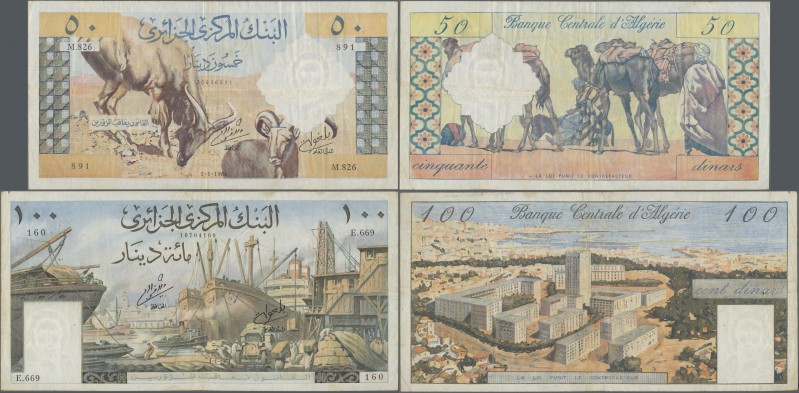 Algeria: Banque Centrale d'Algérie set with 24 banknotes comprising 14x 50 Dinar...