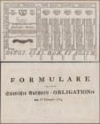 Austria: Stände der Böhmischen und Österreichischen Erblande, payment obligation of 15 Gulden 1763 Formular, P.NL (Richter W5a) in aUNC/UNC condition....