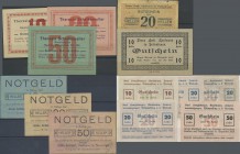 Austria: Notgeld, kleines Lot von 24 teils recht seltenen Firmennotgeldscheinen um 1920, dabei z. B. Steinakirchen am Forst - Senoner 10 und 20 h. (au...