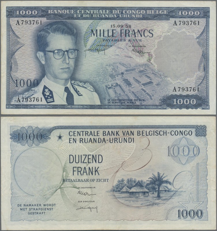 Belgian Congo: Banque Centrale du Congo Belge et du Ruanda-Urundi / Centrale Ban...