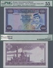 Brunei: Government of Brunei 100 Ringgit 1972, P.10a, almost perfect condition and PMG graded 55 About Uncirculated.
 [plus 19 % VAT]