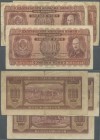 Bulgaria: Set with 3 Banknotes 1000 Leva 1940, P.59 in used / well worn condition with a number of folds, stained paper and several tears along the bo...