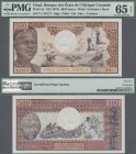Chad: Banque des États de l'Afrique Centrale - République du Tchad 500 Francs ND(1974), P.2a, perfect condition and PMG graded 65 Gem Uncirculated EPQ...