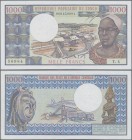 Congo: Banque Centrale des États del'Afrique Centrale - République Populaire du Congo 1000 Francs ND(1970's), P.3c, two tiny pinholes at upper left an...