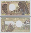 Congo: Banque Centrale des États del'Afrique Centrale - République Populaire du Congo 5000 Francs ND(1980's), P.6a in UNC condition.
 [taxed under ma...