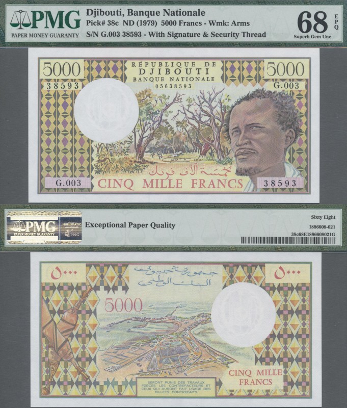 Djibouti: Banque Nationale - République de Djibouti 5000 Francs ND(1979), P.38c,...