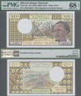 Djibouti: Banque Nationale - République de Djibouti 5000 Francs ND(1979), P.38c, very high PMG grading 68 Superb Gem Unc EPQ.
 [plus 19 % VAT]