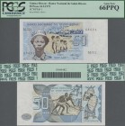 Equatorial Guinea: Banco Nacional da Guiné-Bissau 50 Pesos 1975, P.1, PCGS graded 66 PPQ Gem New.
 [plus 19 % VAT]