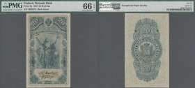 Finland: Finlands Bank 20 Markkaa 1898, P.5a with signatures: Wegenius / Jägerskiöld, perfect uncirculated condition and PMG graded 66 Gem Uncirculate...