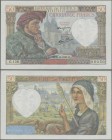 France: 50 Francs 1941 P. 93 in crisp original condition with great embossing of the print in paper, no holes or tears, condition: UNC.
 [plus 19 % V...