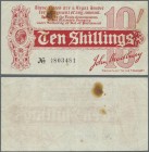 Great Britain: 10 Shillings ND P. 346, T9/TR1a, folded and with a rusty hole at upper left, condition: F (because of the hole)
 [taxed under margin s...