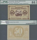 Greenland: Greenland – Danish Administration 50 Oere ND(1913), P.12c with signatures Jensen-Rasmussen, PMG graded 64 Choice Uncirculated EPQ.
 [plus ...
