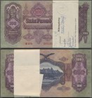 Hungary: Bundle with 47 x 100 Pengö 1930, P.98 in UNC condition (a few aUNC) from the E 679 Series, sonsecutive numbers as: 071101-126, 128-130, 134-1...