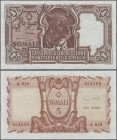 Italian Somaliland: Cassa per la Circolazione Monetaria della Somalia 5 Somali 1951, P.16, one of the classics and always a very popular banknote in p...