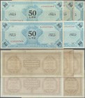 Italy: set of 5 notes Allied Military Currency 50 Lire 1943 P. M14, in condition: 2x F, 2x VF, 1x XF, nice set. (5 pcs)
 [plus 19 % VAT]