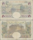 Lebanon: Banque de Syrie et du Liban 50 Livres 1950, P.52, very nice condition with a few tiny border tears, tiny hole at center and lightly toned pap...
