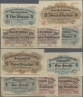 Luxembourg: État du Grand-Duché de Luxembourg - Ministre d'État, Großherzoglich Luxemburgischer Staat - General-Staatskasse, set of 5 banknotes compri...
