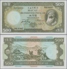 Macau: Banco Nacional Ultramarino, 500 Patacas 1984 with signature title at left: Vice-Presidente, P.62b in perfect UNC condition. Rare!
 [taxed unde...