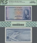 Malta: Government of Malta 5 Pounds L.1949 (1961), P.27a, still nice with a few vertical folds and tiny spots, PCGS graded 35 Very Fine PPQ.
 [plus 1...
