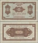 Morocco: Banque d'État du Maroc 1000 Francs 1943, P.28, great condition for this large size format note, without pinholes, just some minor spots and a...