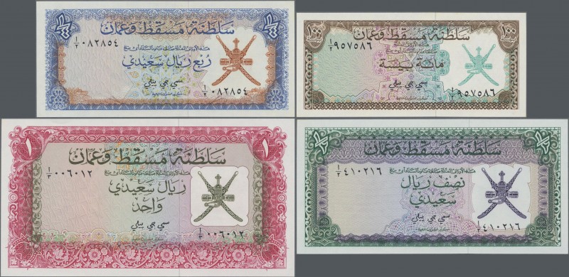 Oman: Sultanate of Muscat and Oman of the ND(1970) series with 100 Baisa, ¼, ½, ...