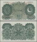 Pakistan: Government of Pakistan 100 Rupees ND(1948), P.7, highly rare and poular note in almost perfect condition, staple hole at left as usually and...